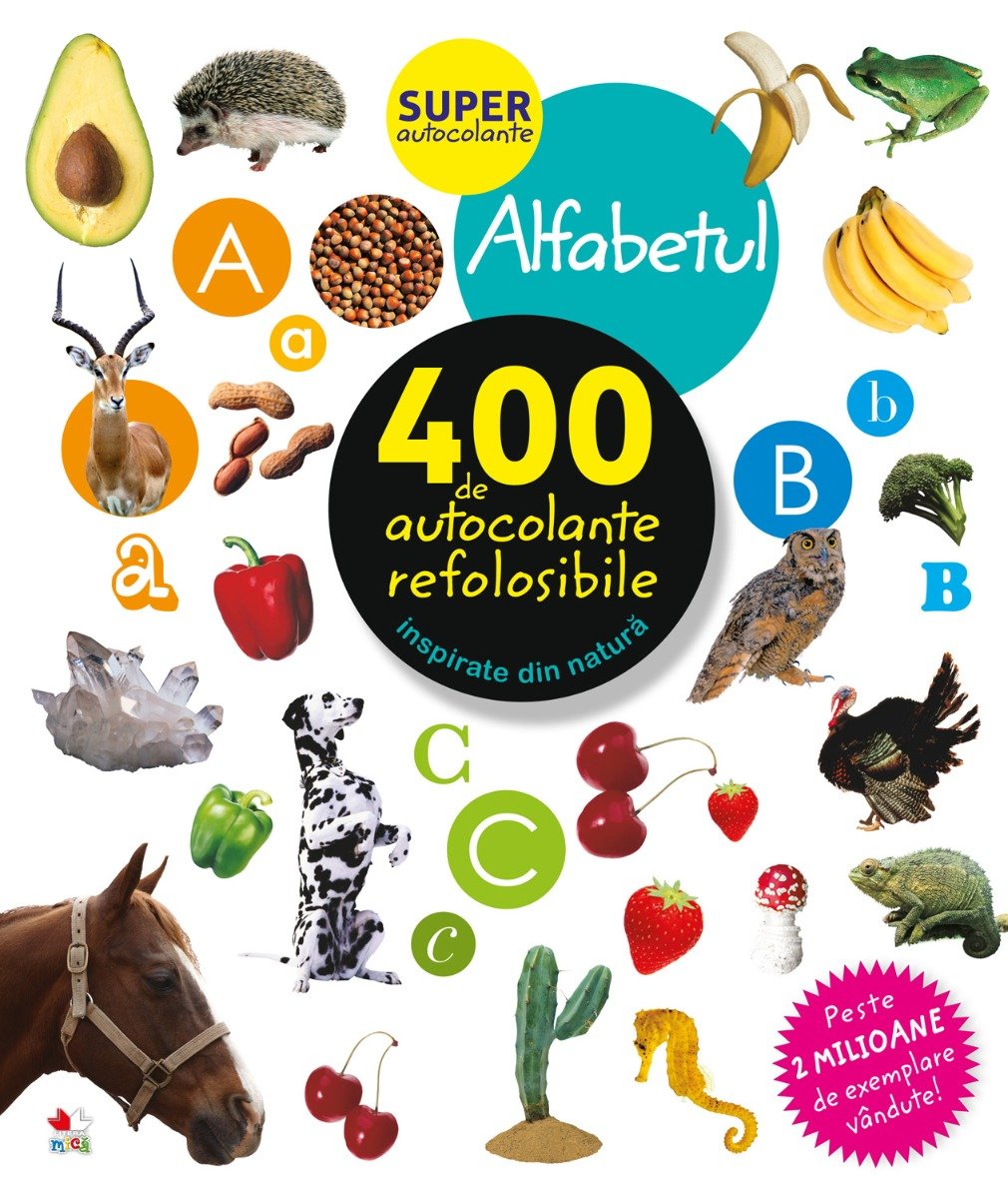  autocolante refolosibile, alfabetul - editura litera
