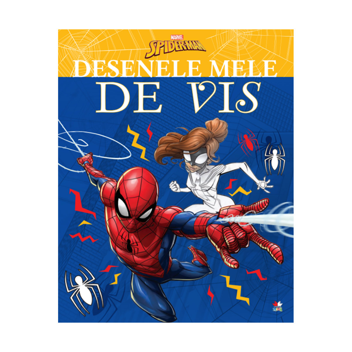 Carte de colorat, desenele mele de vis, spiderman