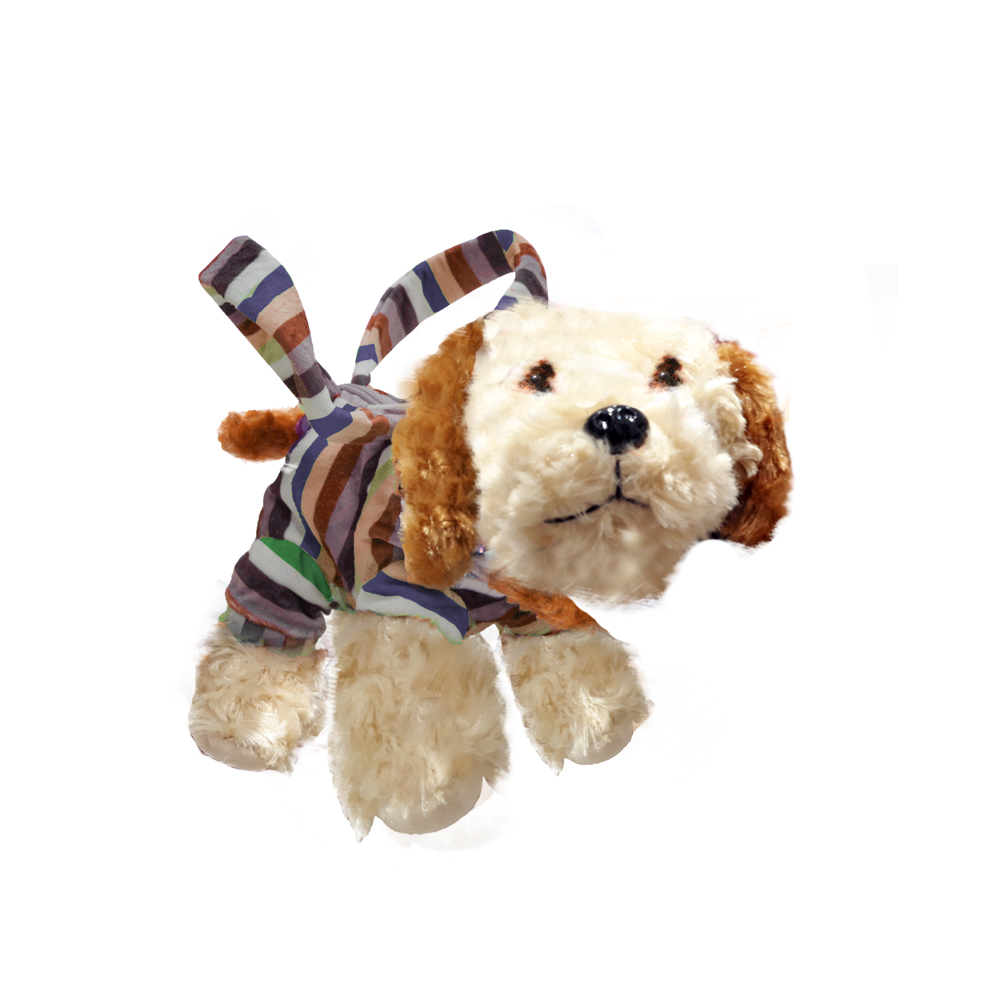 jucarie de plus noriel plush - catelus tip gentuta, 23 cm, maron