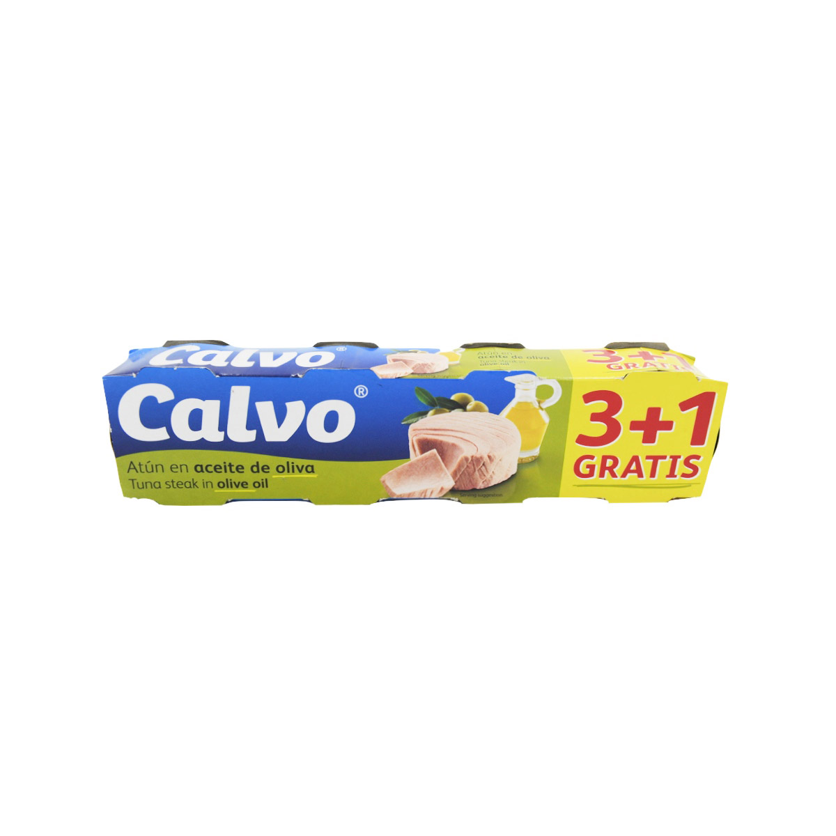 Ton in ulei de masline calvo, 4 x 80 g