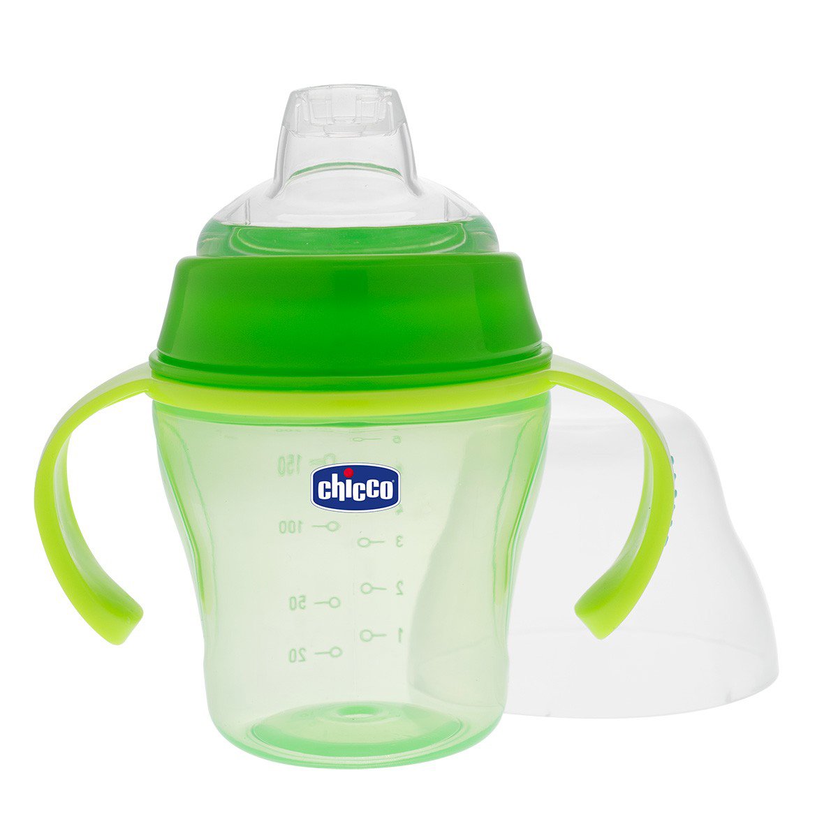 cana bebe chicco tazza soft, 200ml, verde