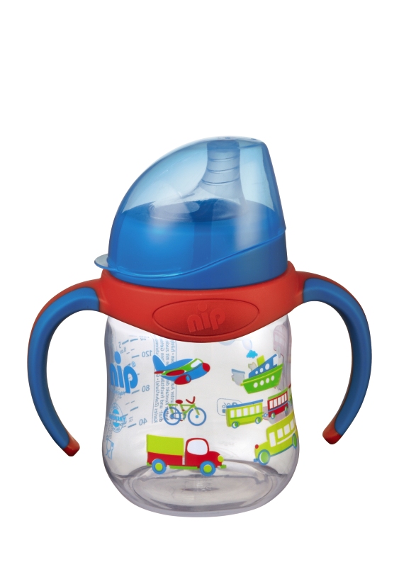 cana bebe nip training bottle girl, 150ml, albastru
