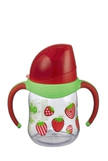 cana bebe nip training bottle girl, 150ml, rosu