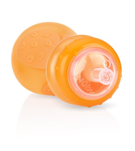 cana bebe nuby, 300ml - portocaliu