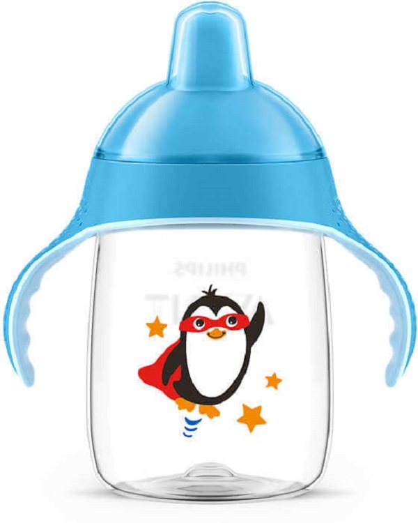 cana bebe philips avent scf751/00, 340ml, albastru