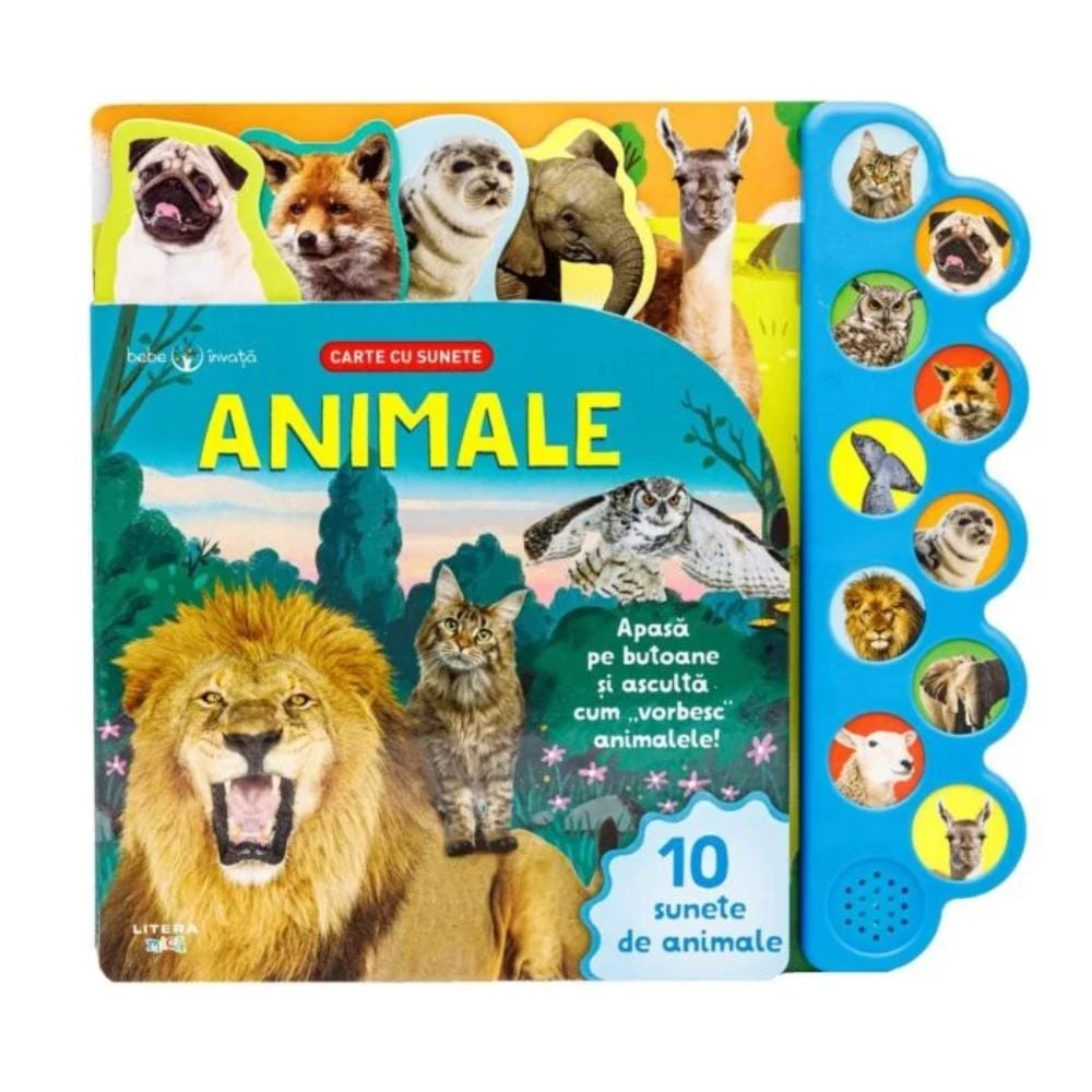 Bebe invata. Animale. Carte cu sunete, Reeditare