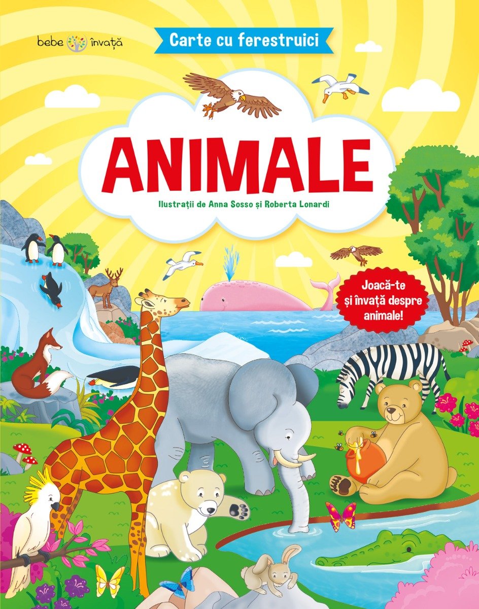 Carte cu ferestruici - animale