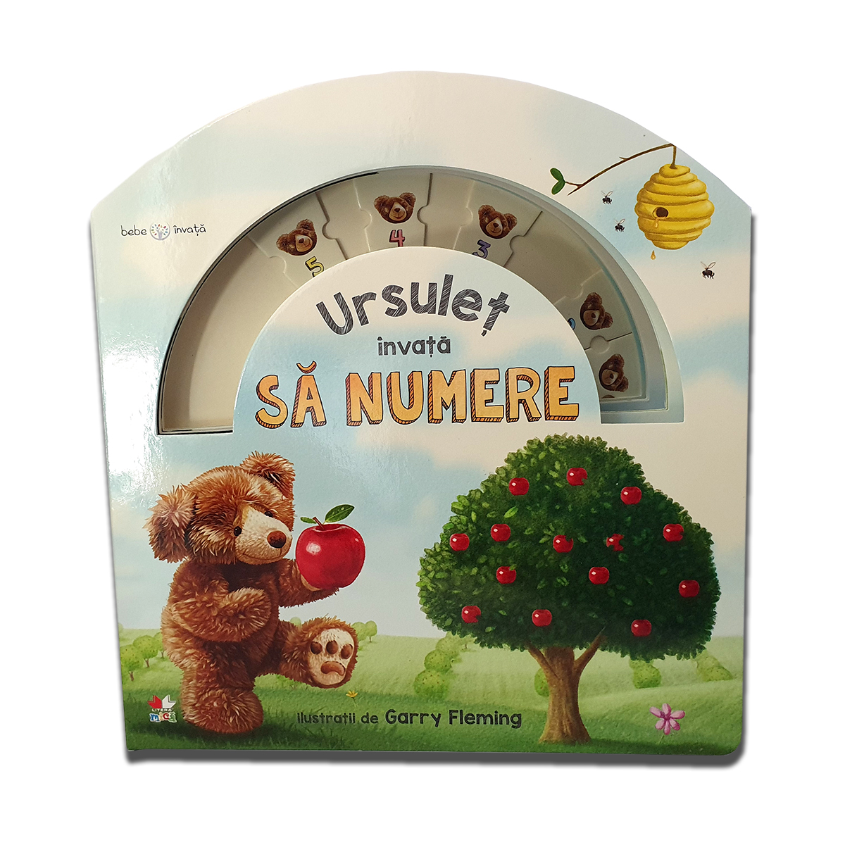 Carte copii editura litera - bebe invata, ursulet invata sa numere