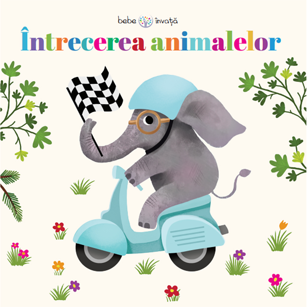 Carte editura litera, intrecerea animalelor. bebe invata. puzzle