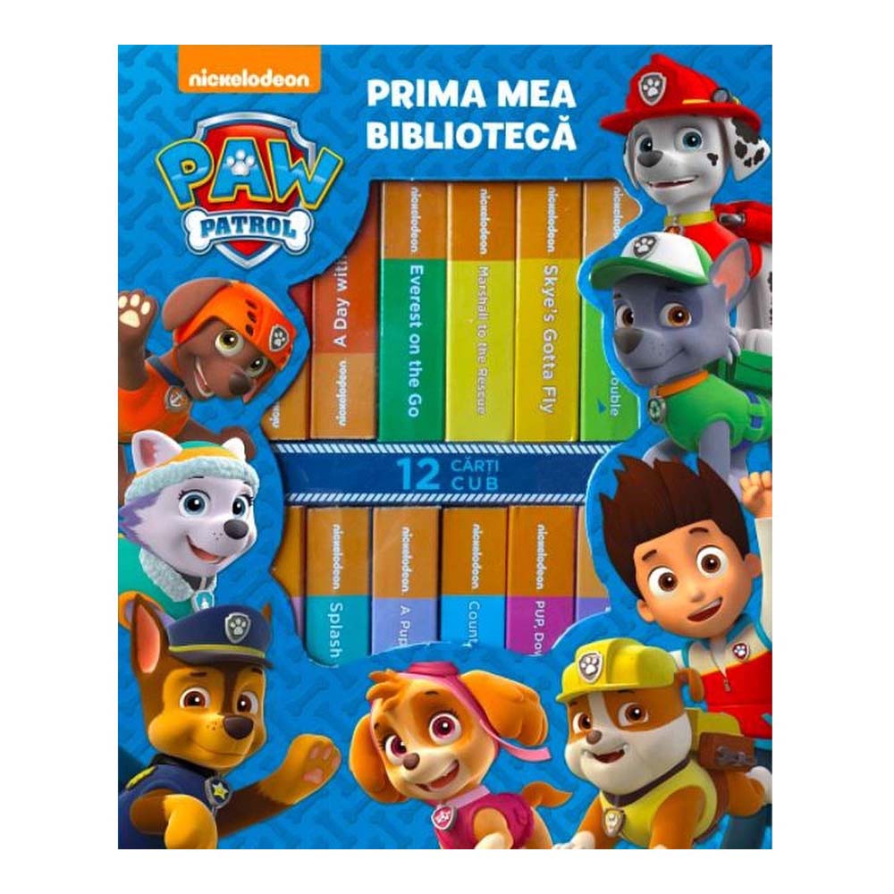 set 12 carti paw patrol - prima mea biblioteca