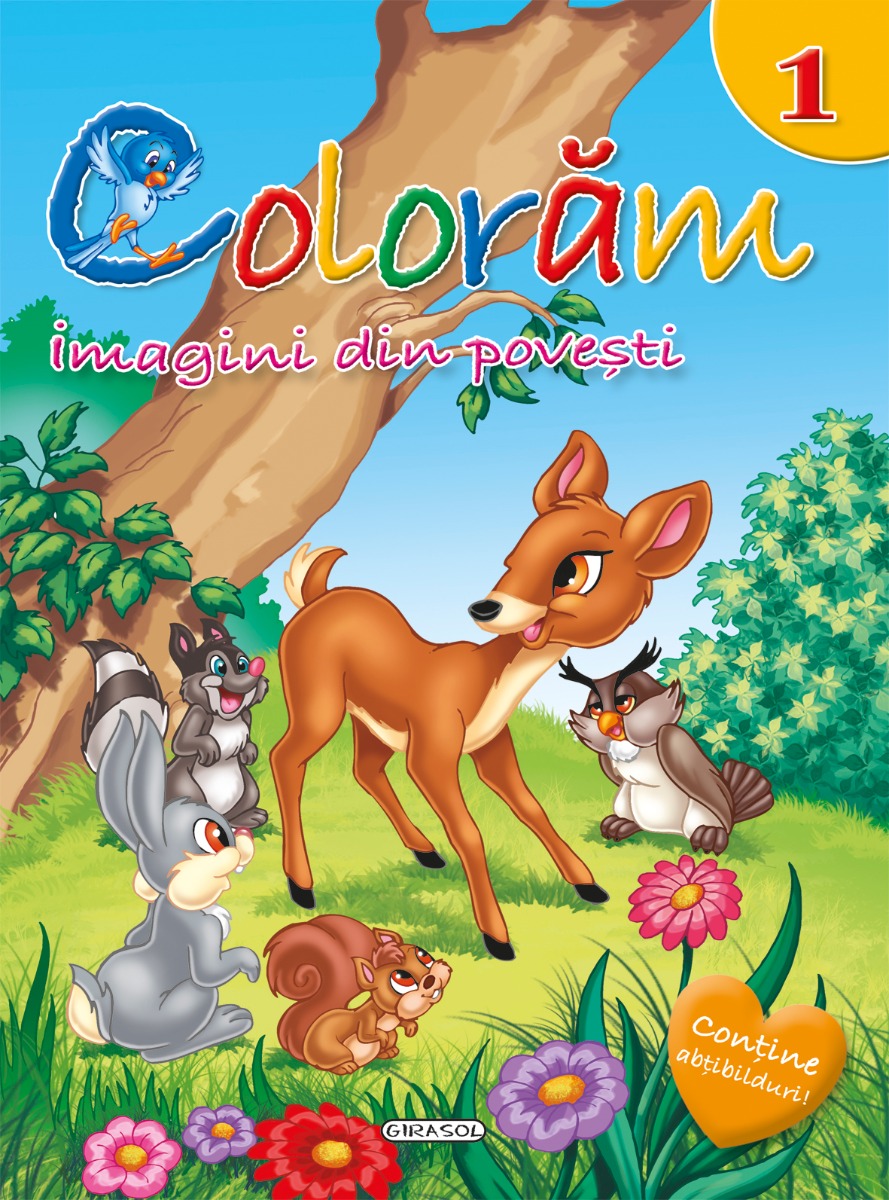 Carte de colorat editura Girasol – Imagini din poveste 1 Girasol