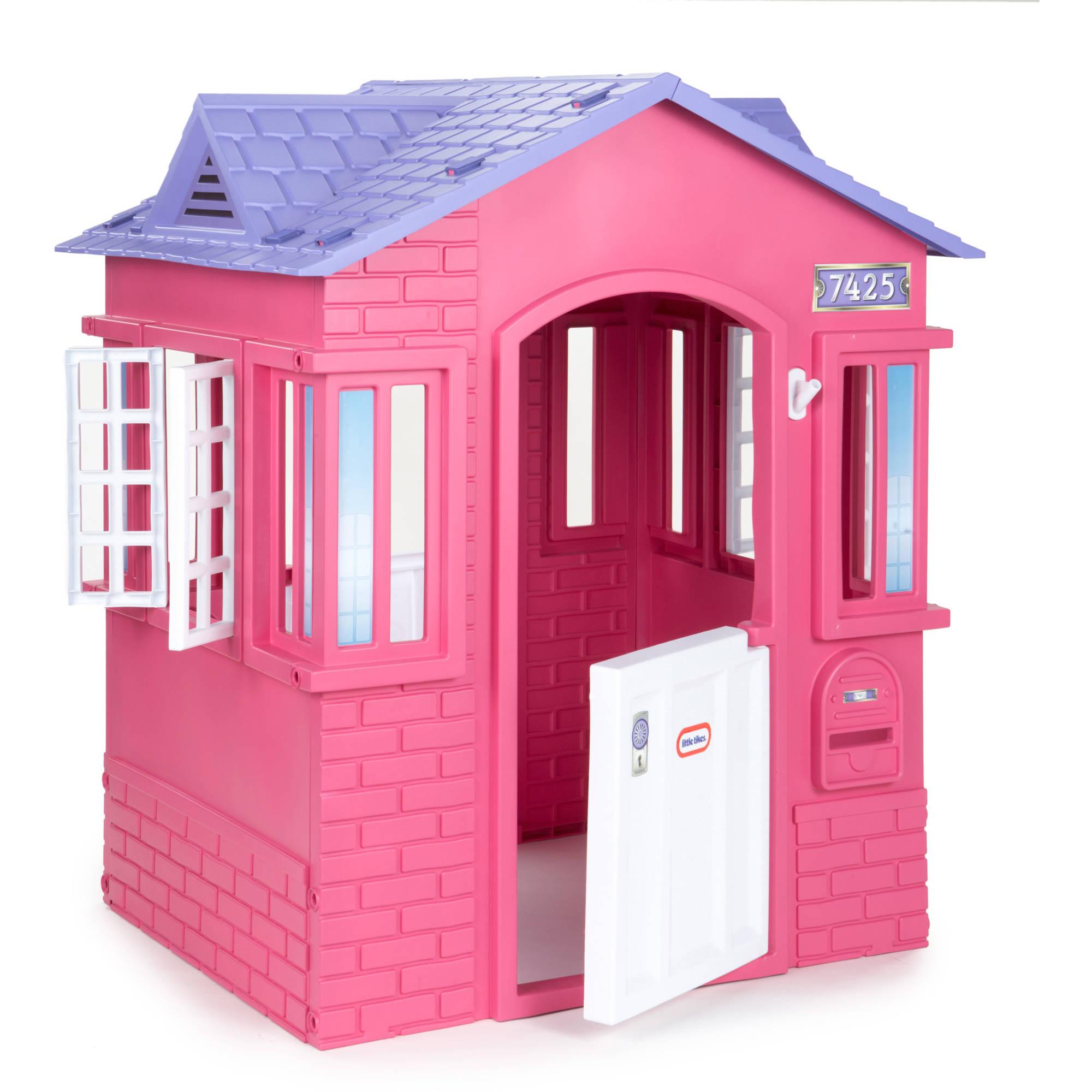 casuta copii little tikes casuta din peninsula, roz