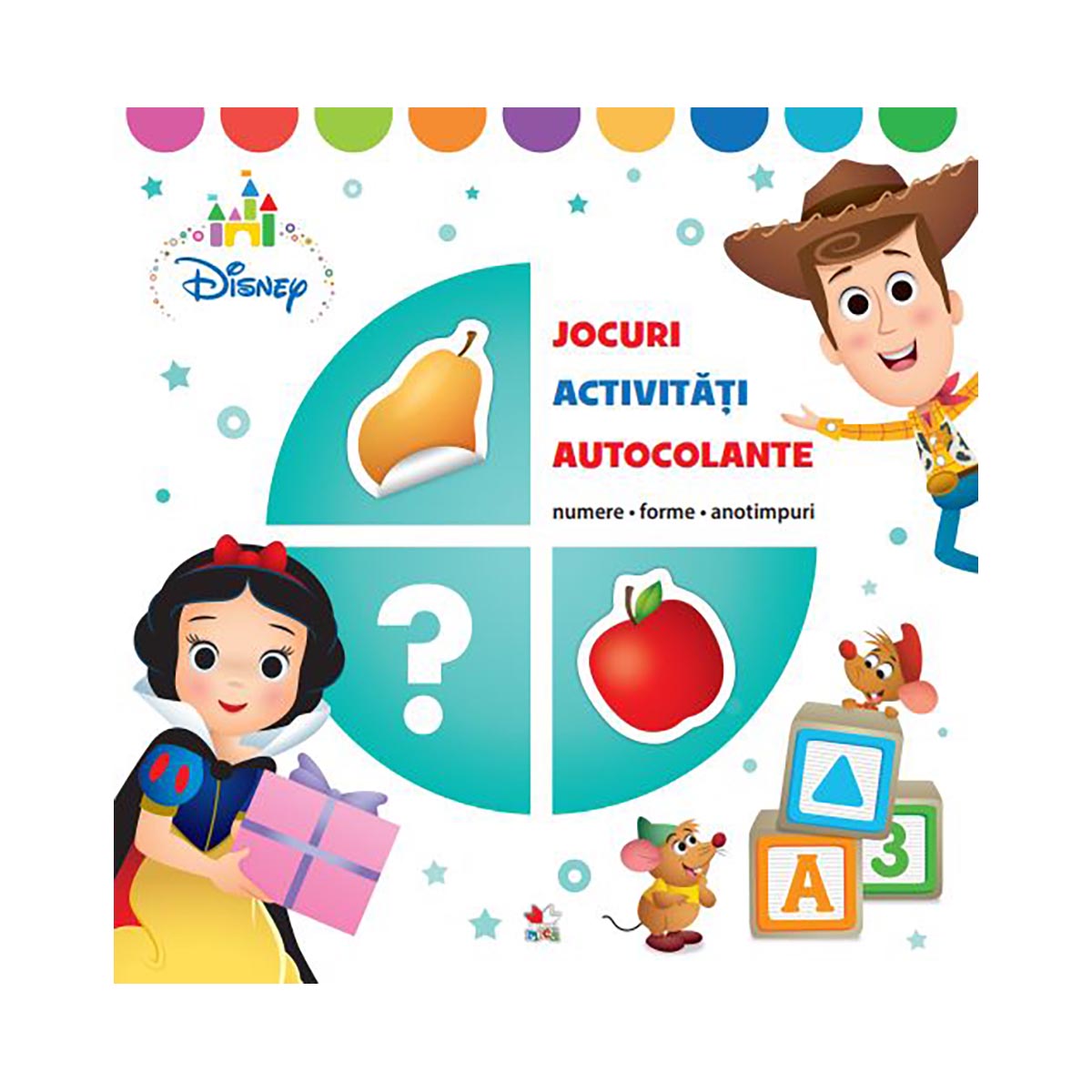 Carte cu activitati, Numere, forme si anotimpuri, Disney