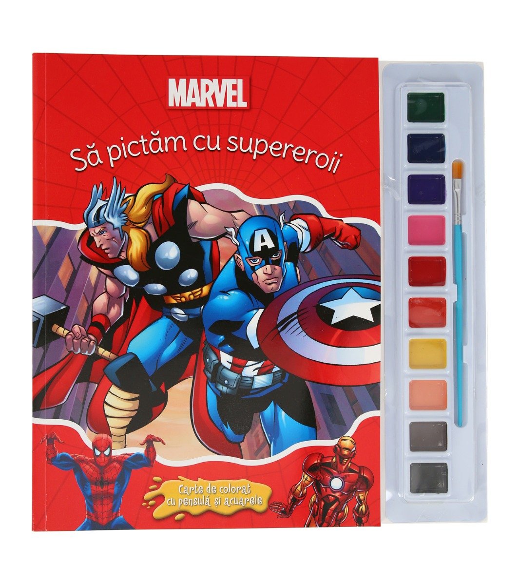 Carticica de colorat avengers, marvel
