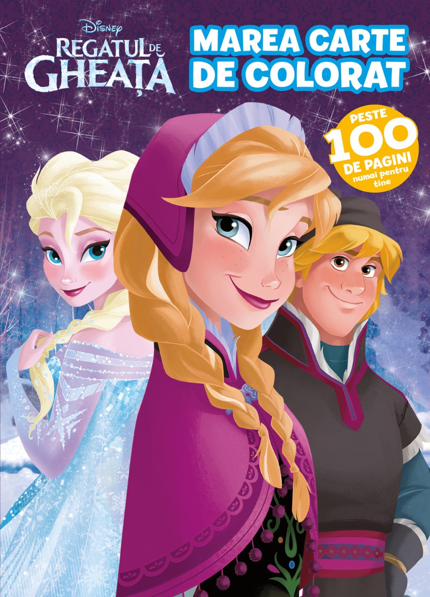 Marea carte de colorat Regatul de Gheata, Disney Frozen