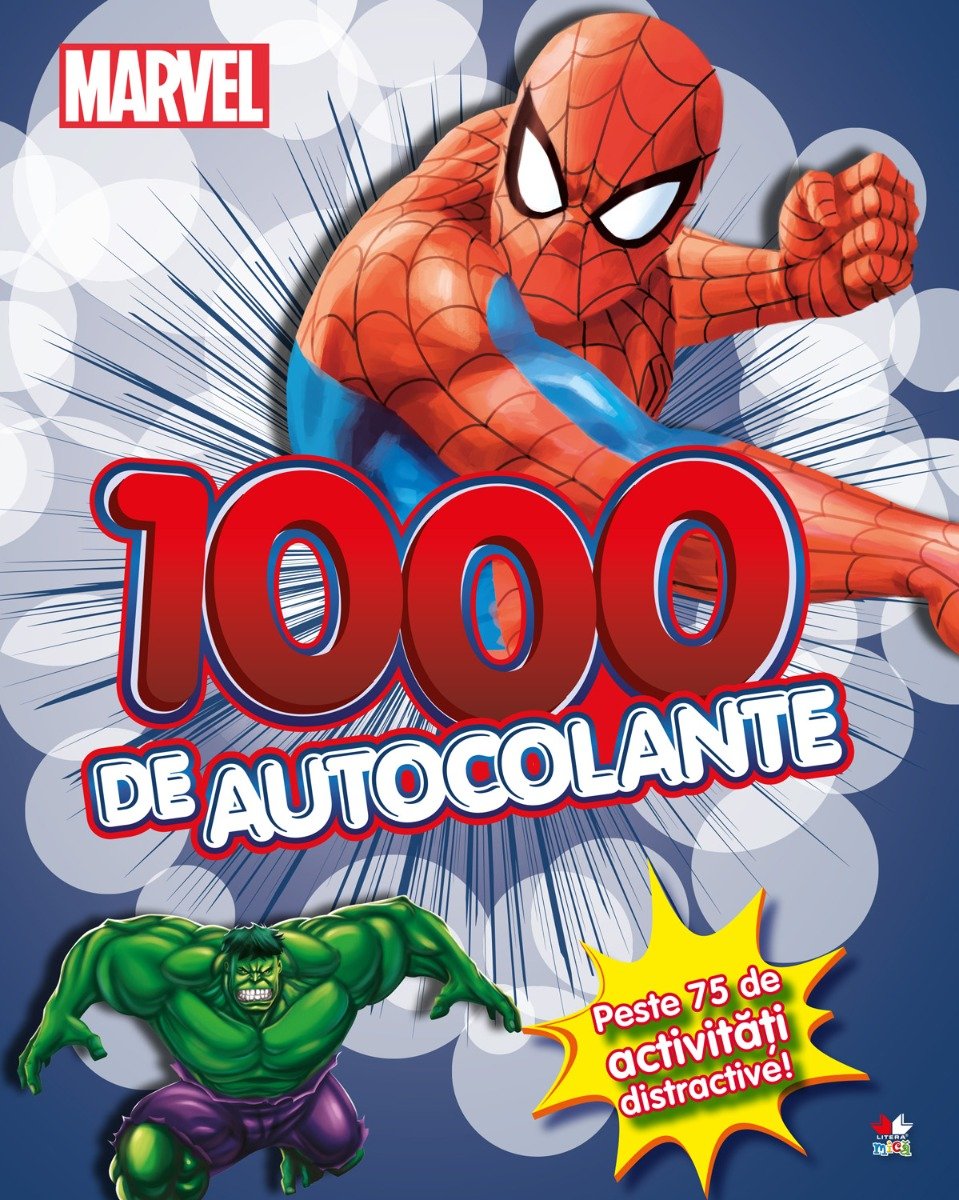 Carte cu autocolante spiderman, marvel
