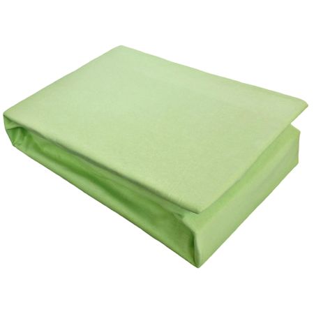 Cearceaf copii lorelli classic jersey, 60x120 cm, verde