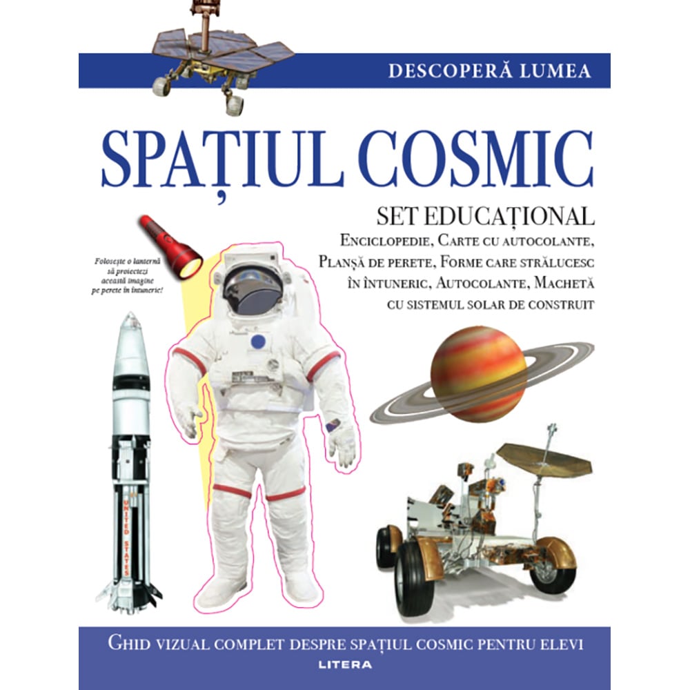 Carte editura litera, descopera lumea, spatiul cosmic