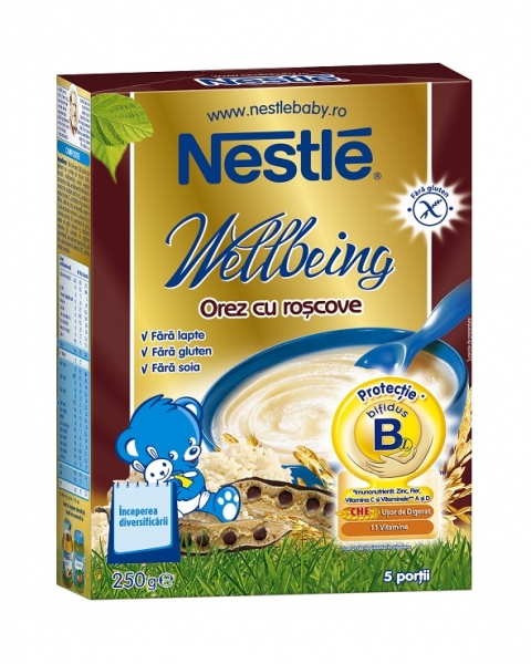 cereale nestle cu orez si roscove, 250g
