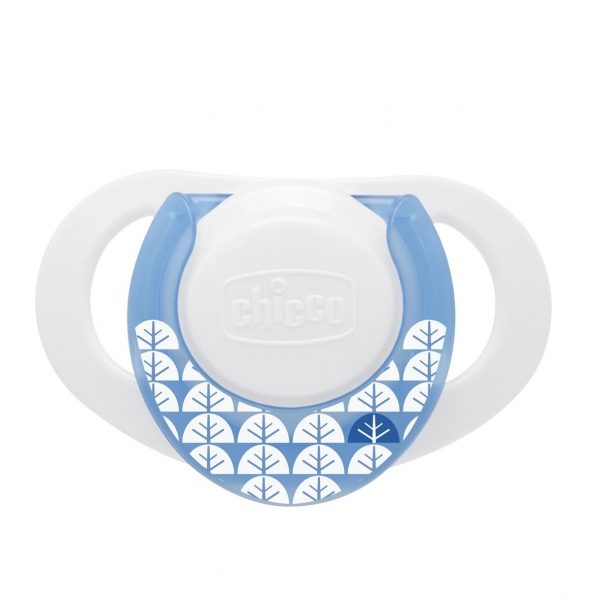 suzete din silicon chicco, forma anatomica, bleu, 0+ luni, 2 buc