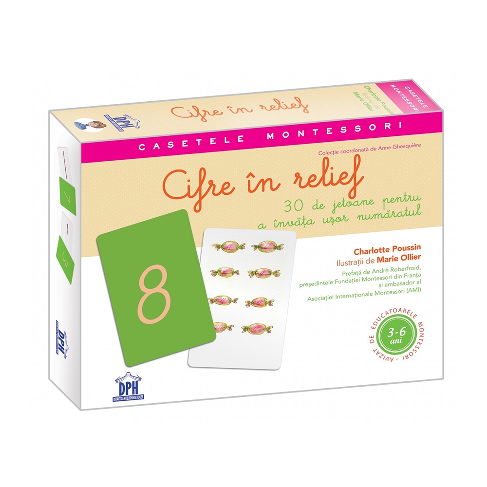 Cifre in relief - jetoane + ghid de utilizare, editura dph