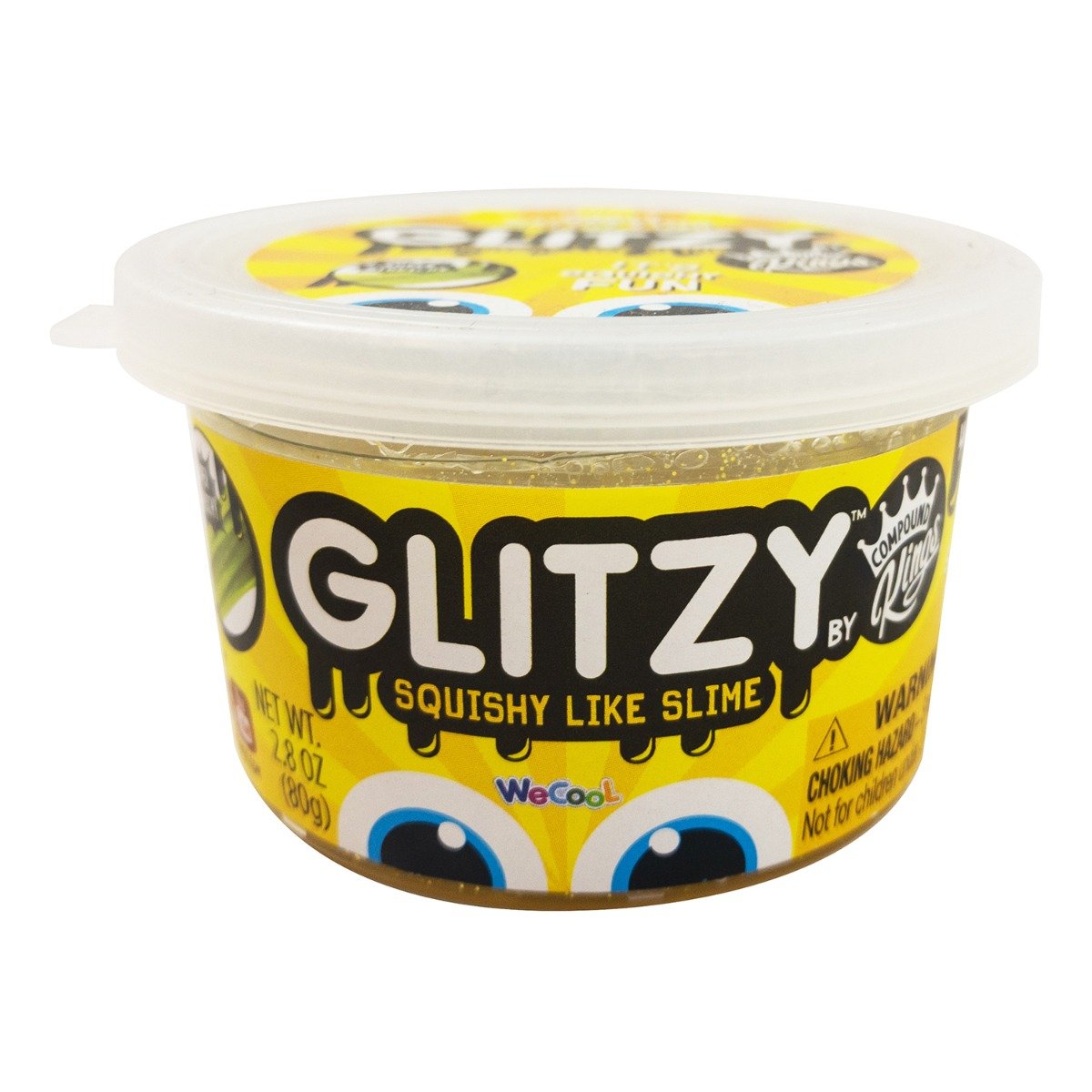 Gelatina Compound Kings – Glitzy Slime, Gold, 80 g Compound Kings imagine 2022