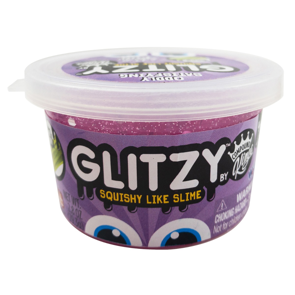 Gelatina Compound Kings - Glitzy Slime, Purple, 80 g