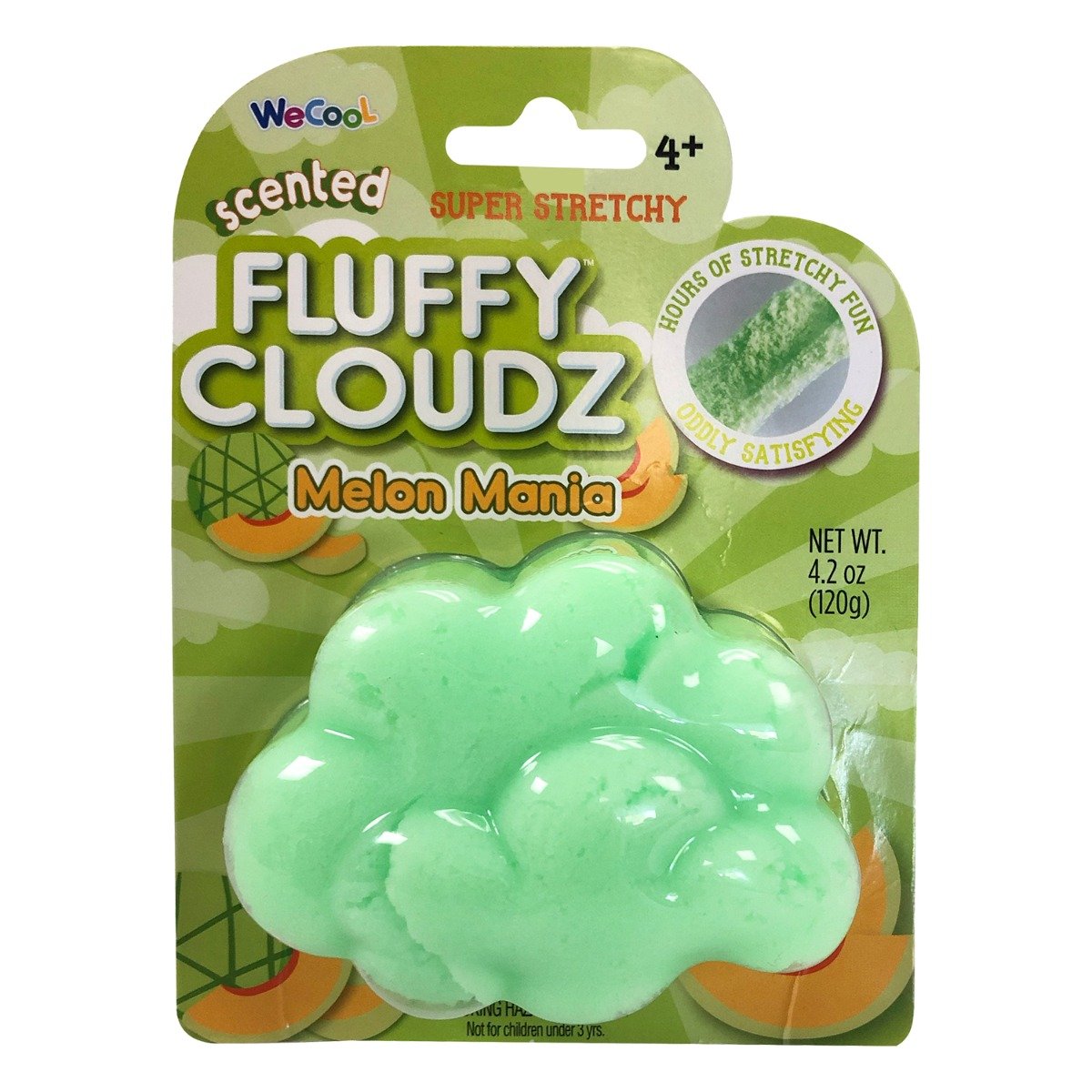Slime parfumat cu surpriza Compound Kings – Fluffy Cloudz, Melon, 120 g Compound Kings imagine 2022