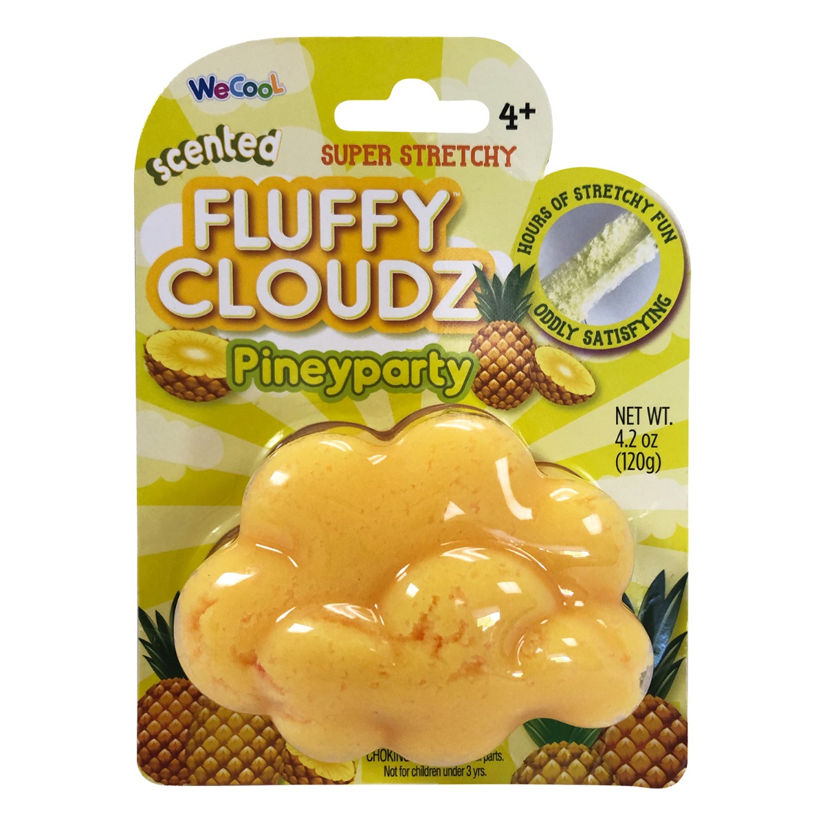 Slime parfumat cu surpriza Compound Kings – Fluffy Cloudz, Pineyparty, 120 g Compound Kings imagine 2022