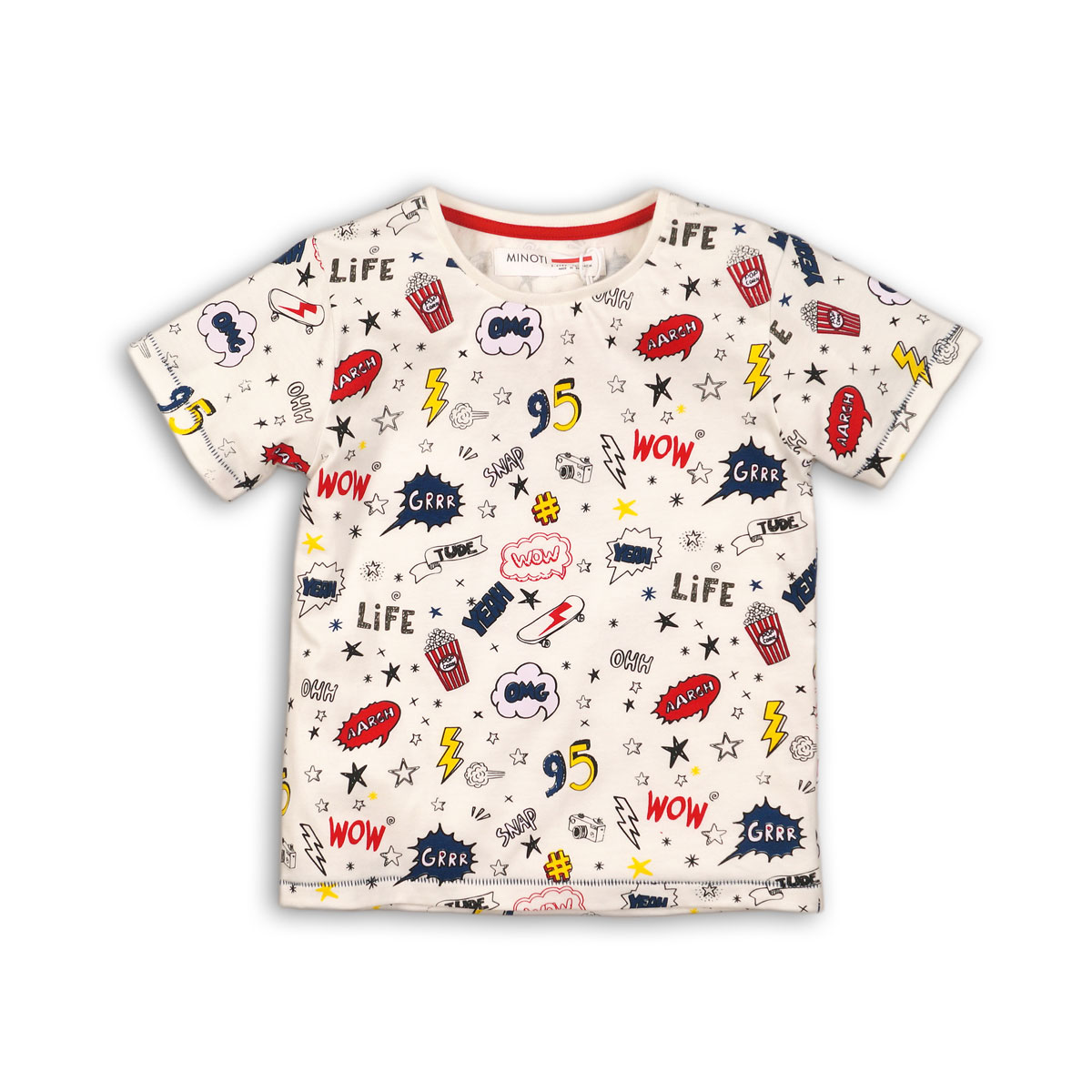 tricou cu imprimeu minoti comic