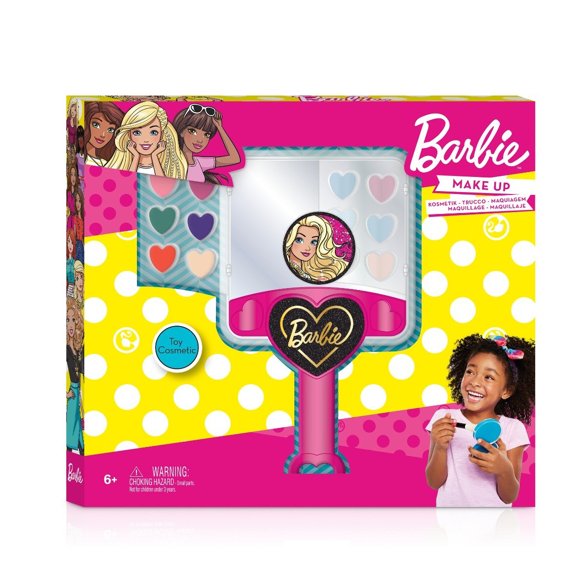 Set Cosmetice cu oglinda Barbie Barbie imagine 2022