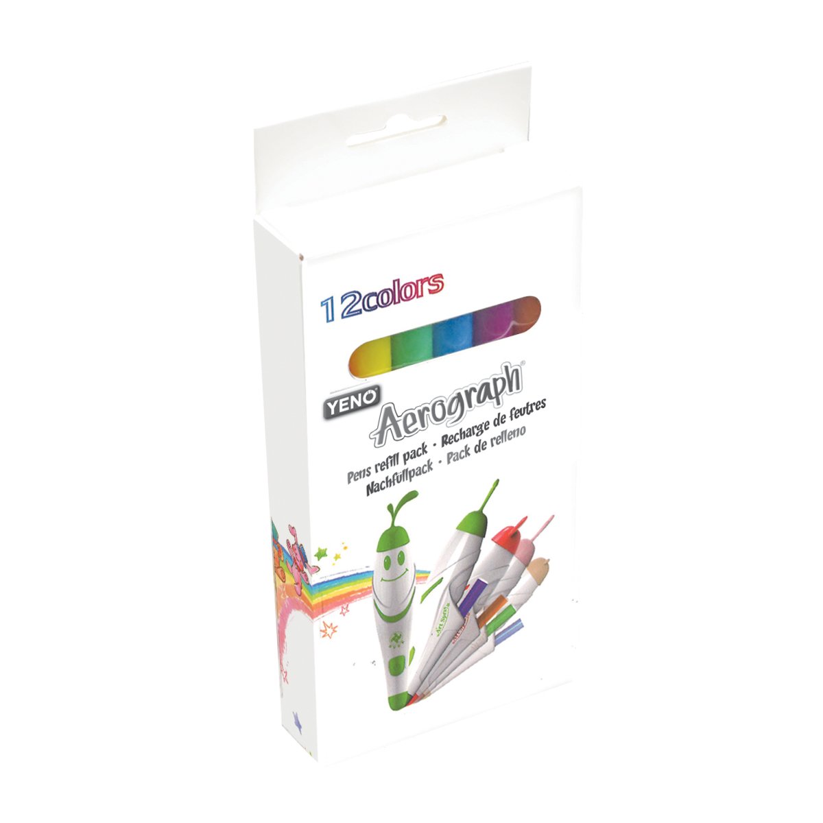 Set 12 rezerve cu culori pentru marker aerograph lexibook