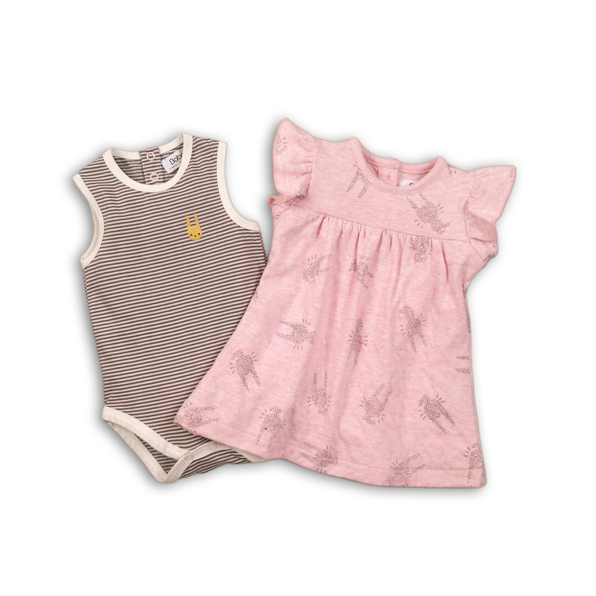 set rochie si body cu imprimeu minoti crown