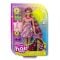 Papusa Barbie cu par lung si accesorii, Totally Hair Flowers