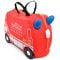 Valiza pentru copii Ride-On Masina de Pompieri Trunki, Rosu, 46 cm