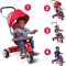 Tricicleta multifunctionala 4 in 1, Radio Flyer, Rosu