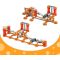 Joc de constructie magnetic Geomag Mechanics Gravity Race Track, 115 piese