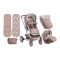 Carucior copii 2 in 1 Lorelli Premium S-500, Friends - Beige