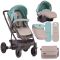 Set carucior Lorelli S-500 2 in 1 Green Beige Teddy Bear