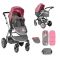 Carucior Lorelli Sistem 2 in 1 Rose and Grey Princess