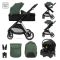 Carucior set 3 in 1, Lorelli Aspen, pana la 22 kg, Green