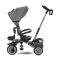 Tricicleta multifunctionala, pliabila, Lorelli Freccia, sezut rotativ 360 grade, Grey and Black