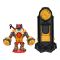 Figurina cu accesorii, Akedo, Ninja Fury, Mini Battling Action Warriors, S7