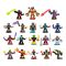 Figurina cu accesorii, Akedo, Ninja Fury, Mini Battling Action Warriors, S7