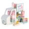 Furgoneta cu milkshake-uri a lui Kitty, din lemn premium, Tender Leaf Toys