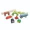 Puzzle 3D magnetic din lemn, Tender Leaf Toys, gradina, 9 piese