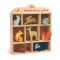 Animalutele padurii pe raft din lemn, Tender Leaf Toys, 8 piese