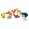 Animalutele padurii pe raft din lemn, Tender Leaf Toys, 8 piese