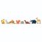 Animalutele padurii pe raft din lemn, Tender Leaf Toys, 8 piese