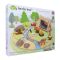 Set de joaca, camping in natura, din lemn premium, Tender Leaf Toys